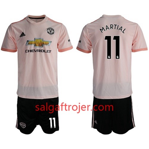 Manchester United Fodboldtrøjer Martial 11 Børn Udebanesæt 2018/19 Kort ærmer Manchester United Fodboldtrøjer Martial 11 Børn Udebanesæt 2018/19 Kort ærmer